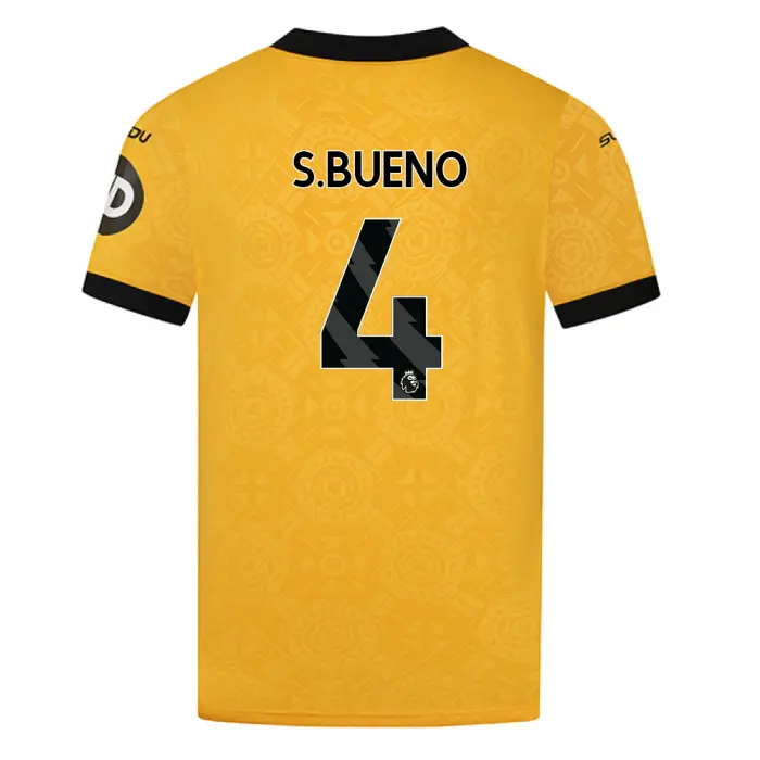 Wolverhampton Wanderers Store | Shop Official 2025-26 Wolves Home Shirt – Adult S.BUENO 4 Wolves Gear